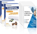500 Pack 5mil 2.5“x4.2" Thermal Laminating Pouches Badge Laminate Pouches Clear by XUWAIDSGN