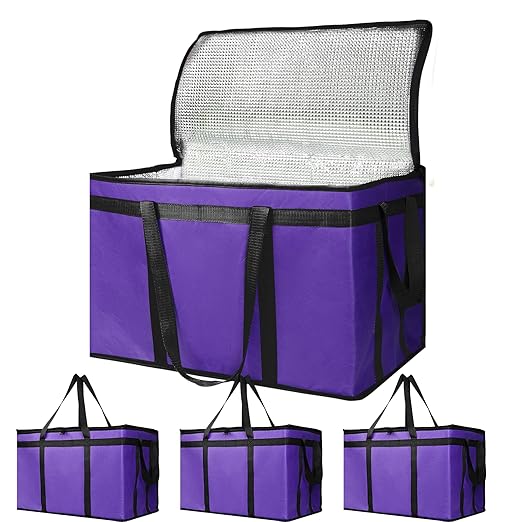 Bodaon 4-Pack Cooler Insulated Food Delivery Bag, Rideshare Delivery Bag by Bodaon