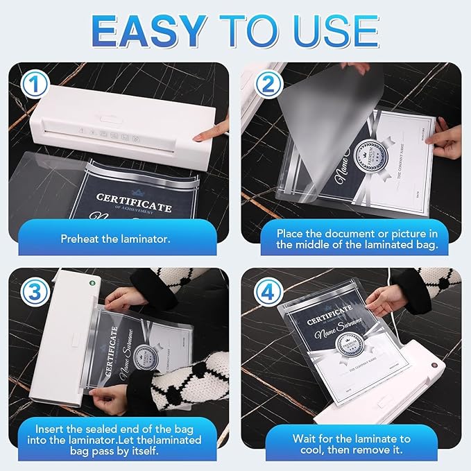 200 Pack Laminating Sheets, 3 mil, 8.9" x 11.4" Thermal Laminating Pouches - Image 7