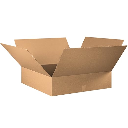 TAPE LOGIC 30x30x8 Flat Corrugated Boxes, 30L x 30W x 8H, Storage Box by TapeLogic