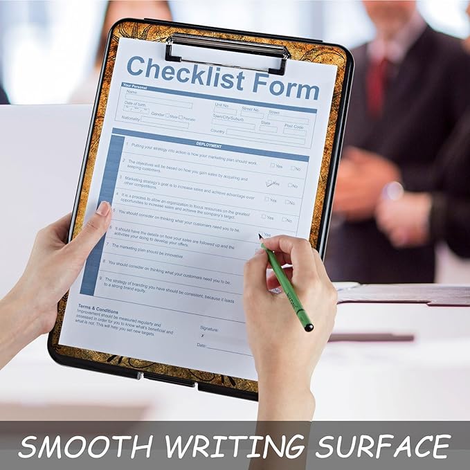 Clipboard with Storage, High Capacity Plastic Storage Clipboard with Low - Image 5