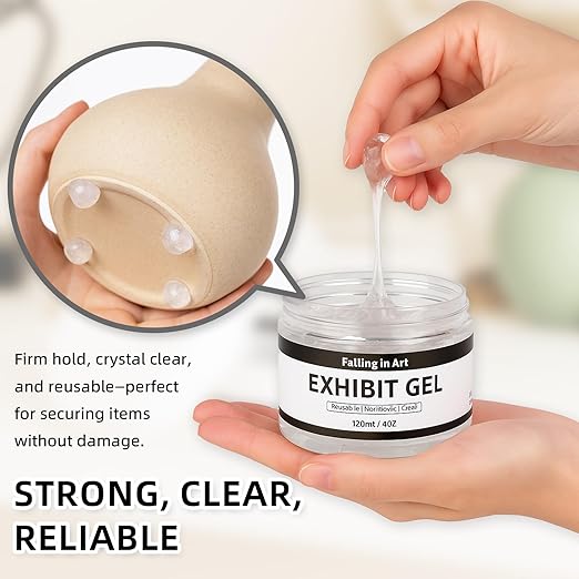 Falling in Art Exhibit Gel for Museum Exhibits, Removable Clear Exhibit Gel - Image 5