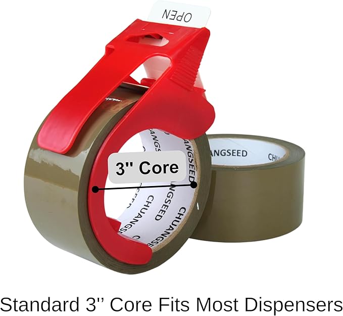 12-Pack Brown Packing Tape - Image 7