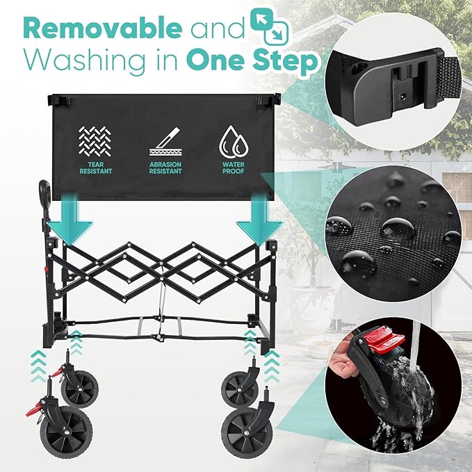 Sekey Collapsible Wagon Cart Foldable - Image 5