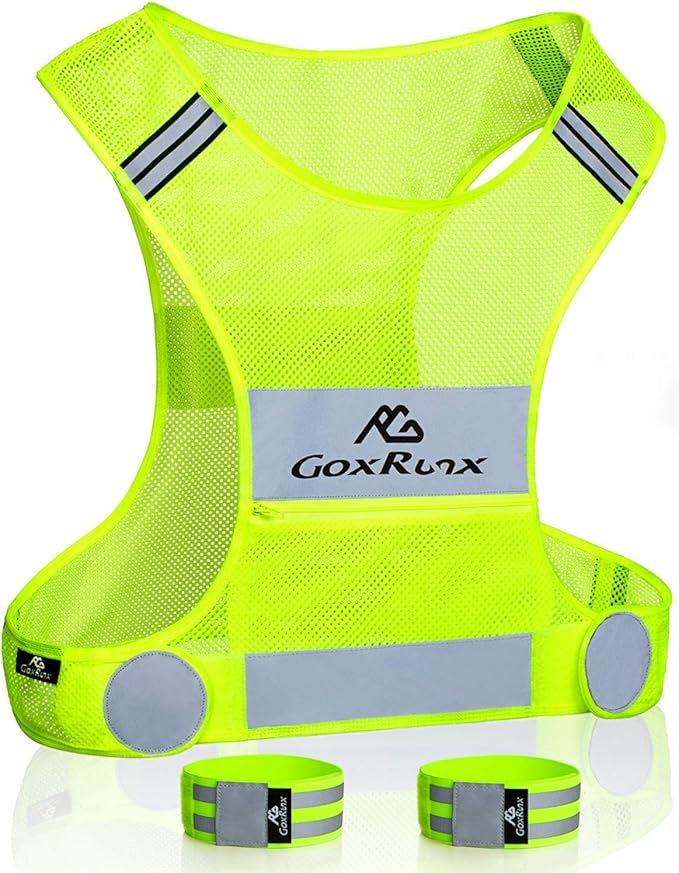 Reflective Vest Running Gear, Lightweight Reflective Safety Vests by GoxRunx