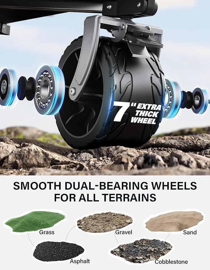 Wagons Carts Foldable Heavy Duty, 440lbs Capacity & 350L Collapsible Utility - Image 4
