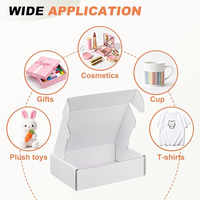 PATIKIL 6 x 4 x 1.6 Inch Shipping Boxes, 30 Pack Color Corrugated Cardboard Box - Image 4