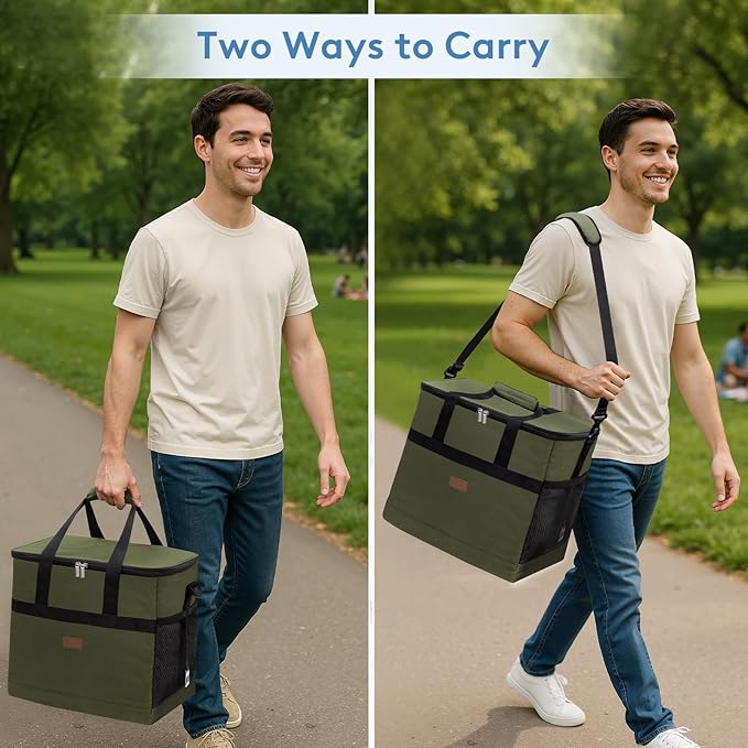Lifewit Cooler Bag 30/50/60 Cans Collapsible and Insulated Large Lunch Bag - Image 6