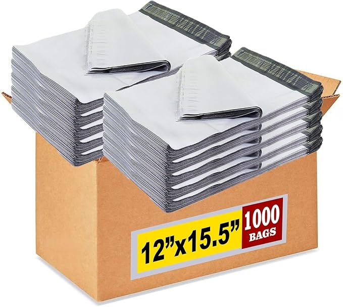 iMBAPrice Poly Mailers 12x15.5 Inch, Strong Self-Seal Adhesive Envelopes by iMBAPrice