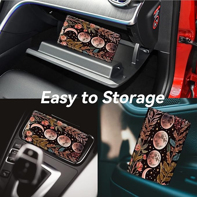 Car Registration and Insurance Holder, Leather Car Glove Box Organizer - Image 4