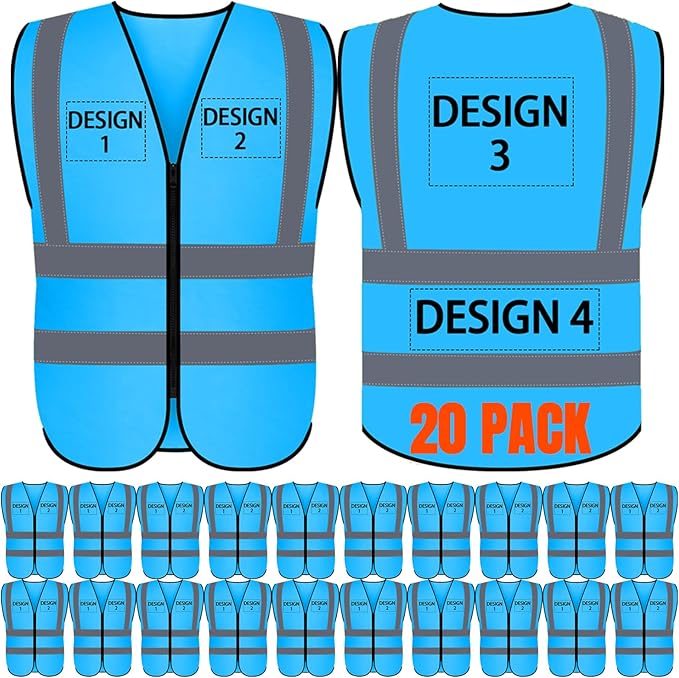 BeautyWill Custom Logo Safety Vest S, 4XL Personalized Safety Vest High by BeautyWill