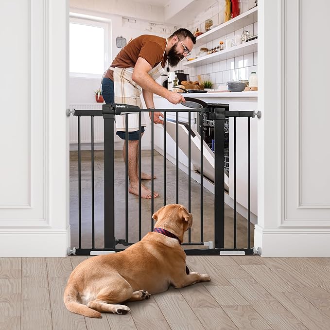 Babelio Baby Gate, 29-43" Auto-Close Easy Install Pet Gate, PressGuard P7 Extra - Image 2