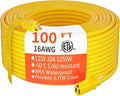 HUANCHAIN Outdoor Extension Cord 100 ft Waterproof, 16/3 Gauge Flexible by huanchain