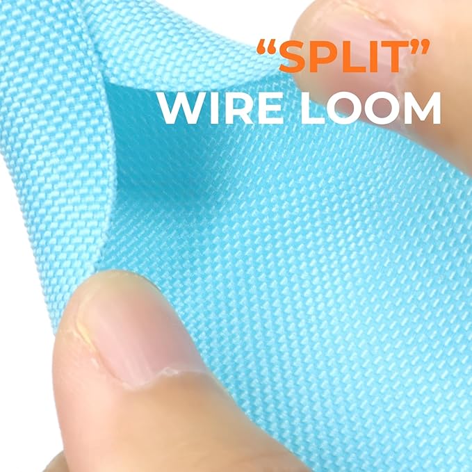 3/16 inch Split Braided Cable Management Sleeve - Image 3