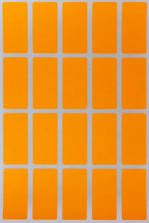 Neon Orange Small Sticker Sheets by RoyalGreen
