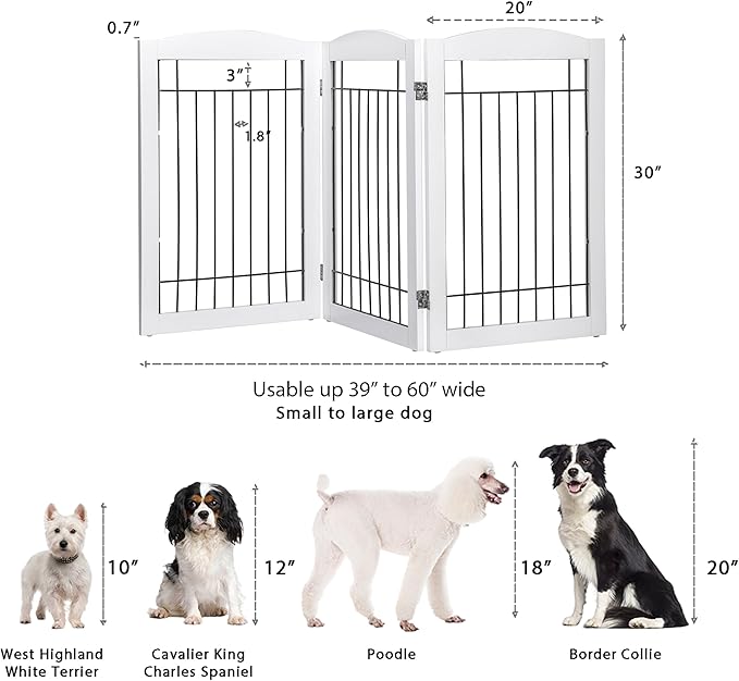 Spirich Freestanding Wire Pet Gate - Image 4