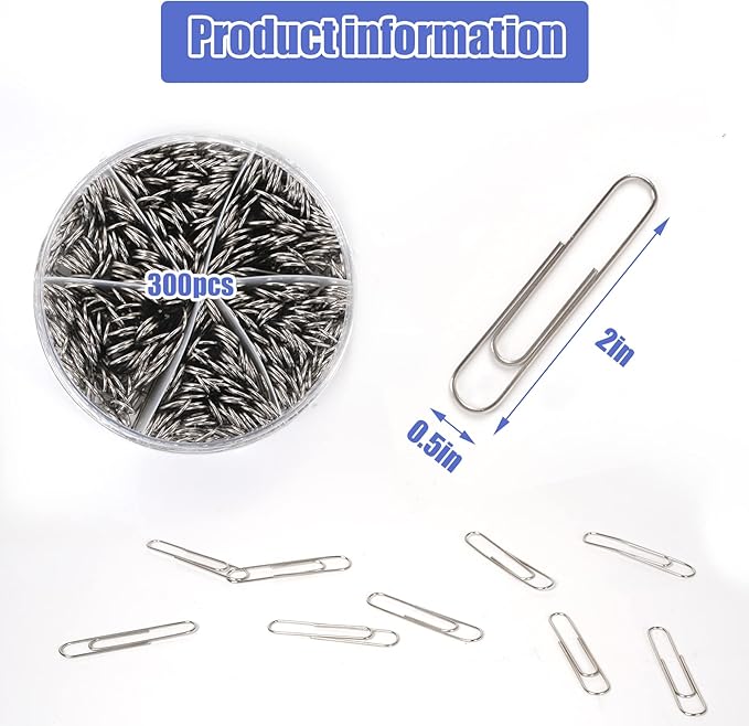 Large Paper Clips, Jumbo Paper Clips, 2Inch Paper Clip Large Size - Image 3