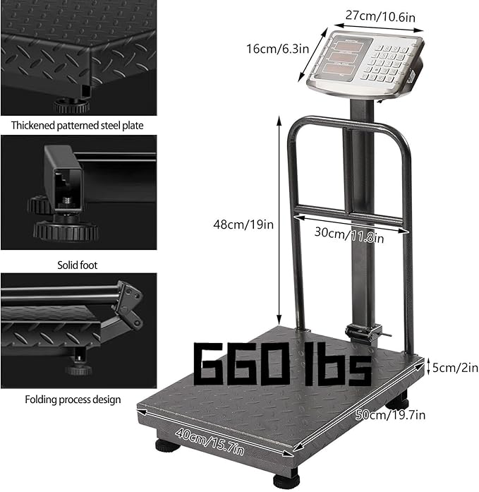 660lb Industrial Platform Scale - Image 3