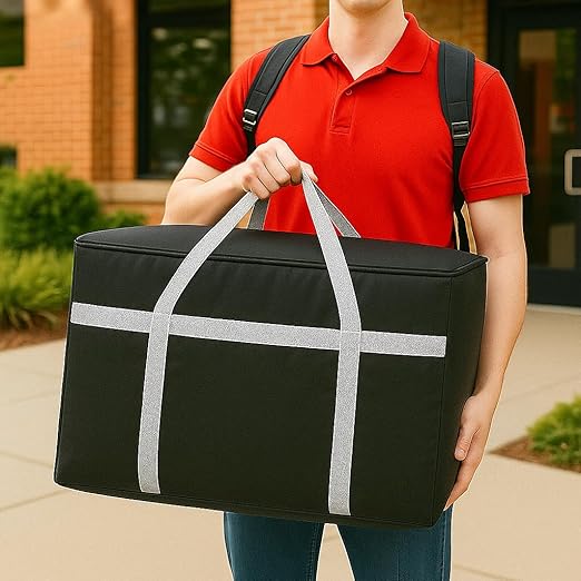 musbus Insulated Food Delivery Bag Cooler Bags Keep Food Warm Catering Therma - Image 3