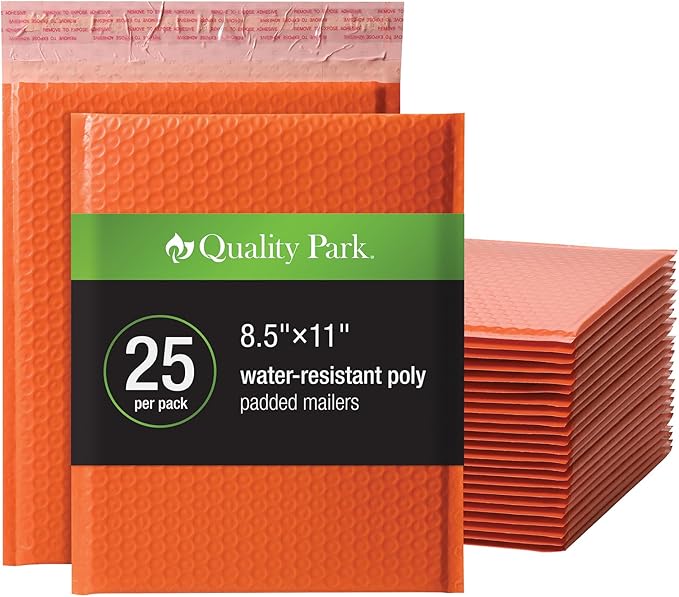 Quality Park Bubble Mailers, 8.5 x 11 Inch, Padded Envelopes, Shipping Envelopes by Quality+Park