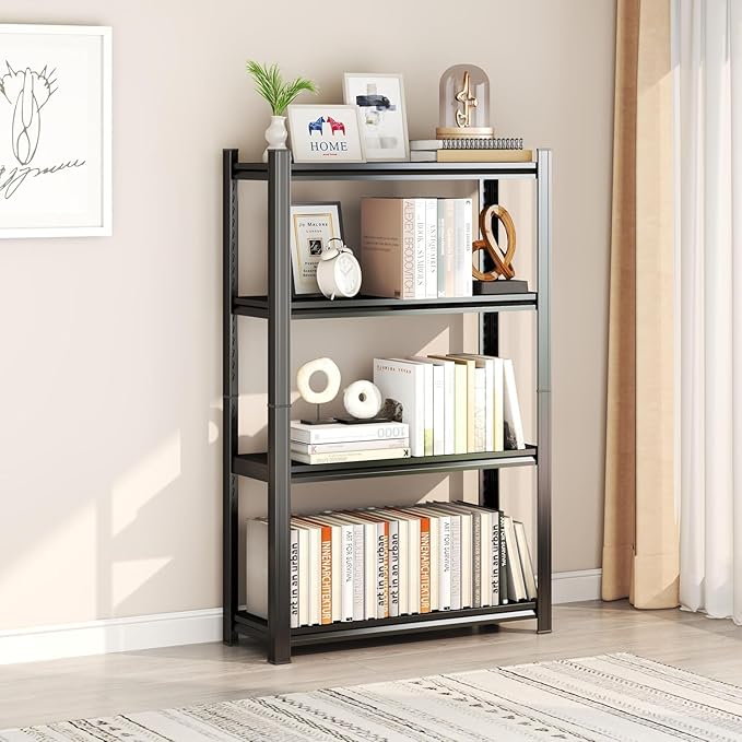 Storage Shelves, Garage Metal Shelving Unit, Adjustable, Double-Layer Column - Image 4
