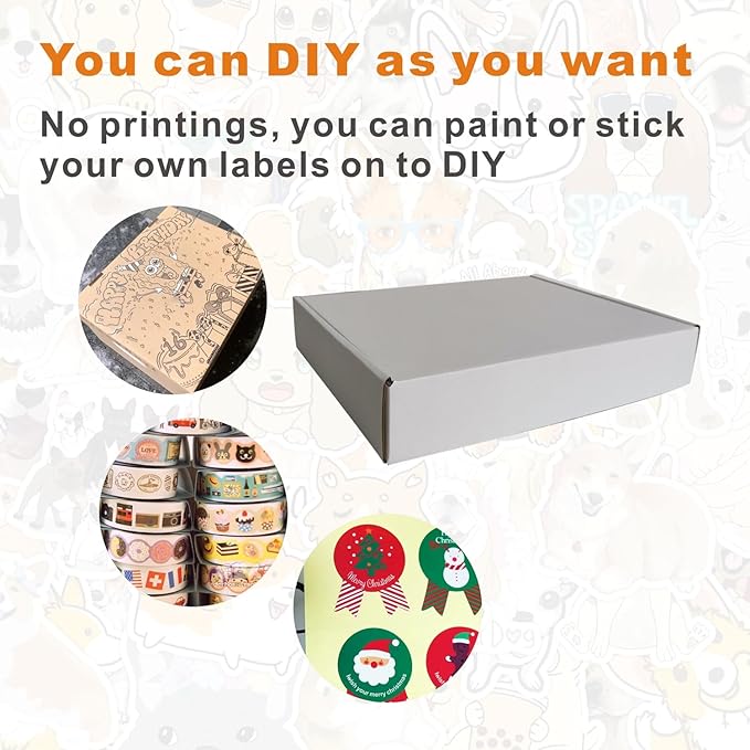 50 Pack 11.125x8.625x2'' Small Shipping Boxes, Corrugated Cardboard Mailers - Image 4