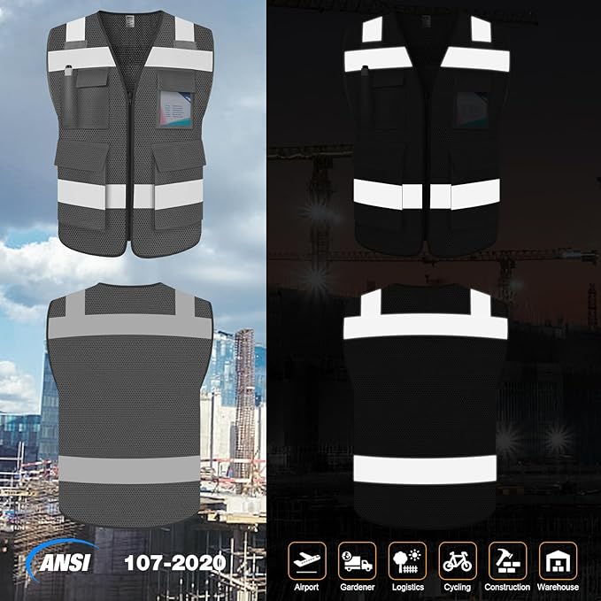 TCCFCCT Mesh Reflective Safety Vest - Image 2