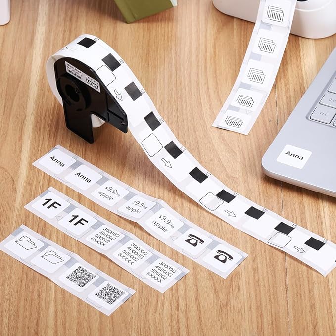 Label KINGDOM Replace for Brother DK-1221 Square White Paper Labels, Use - Image 6