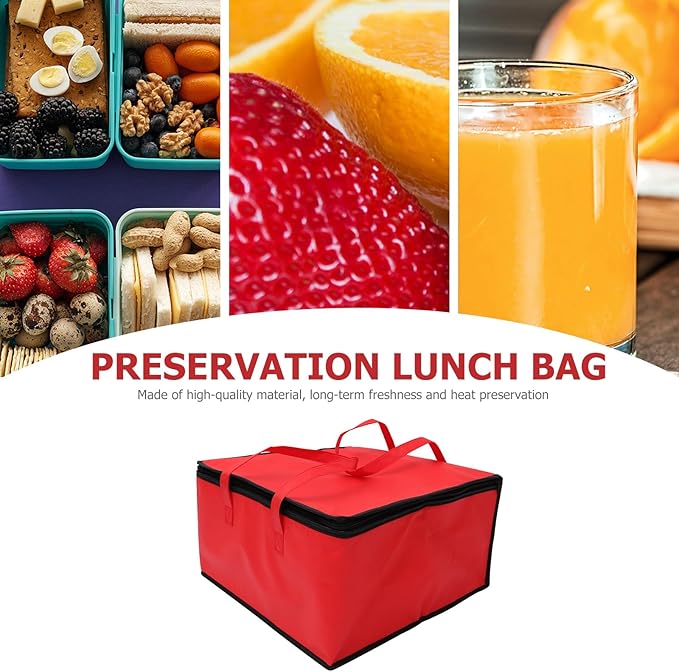 PRETYZOOM Insulated Bag for Food Packing, Large Capacity Pizza Packing Bags for - Image 4