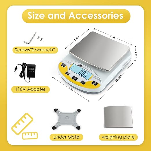 CGOLDENWALL High Precision Lab Scale Laboratory Analytical Electronic Balance - Image 6