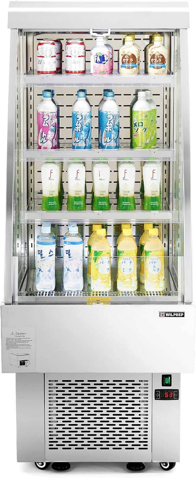 WILPREP Commercial Display Refrigerator, Grab and Go Display Refrigerator by Wilprep