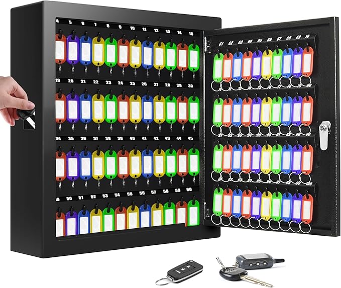 100 Keys Key Cabinet, Anti-Theft Key Lock Box - Image 9