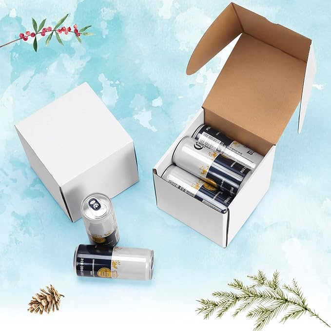 WIFTREY 6x6x6 White Shipping Boxes 20 Pack - Image 6