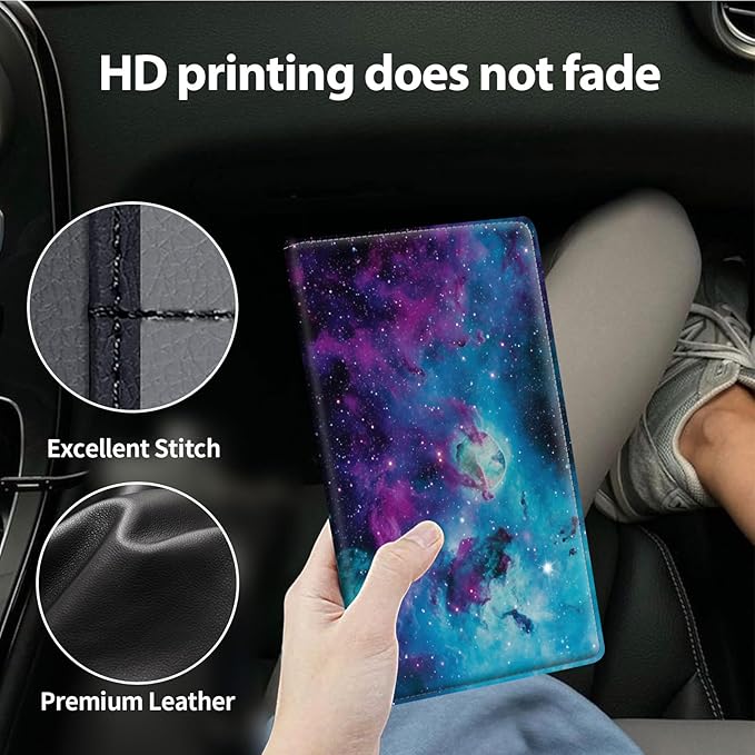 Car Registration and Insurance Holder, Leather Car Glove Box Organizer - Image 4