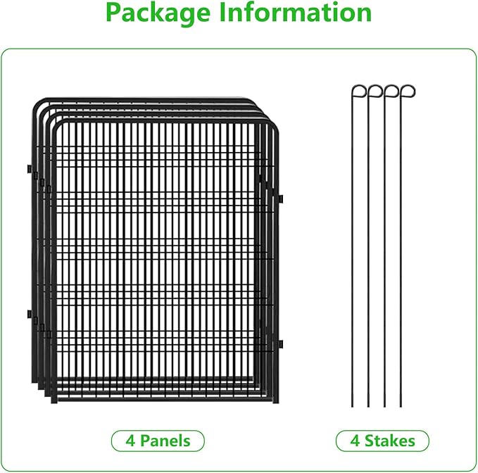 Decorative Metal Garden Fence Add-on Fence Panels, 40in x 5.3Ft No Dig Fence 2 - Image 6