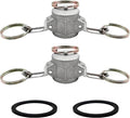 2PCS Aluminum Type DC Cam and Groove Fitting, Female Coupler x Female NPT by SAFBY