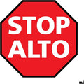 Standard Red Stop Sign in Spanish/English- Floor Marking by MightyLine