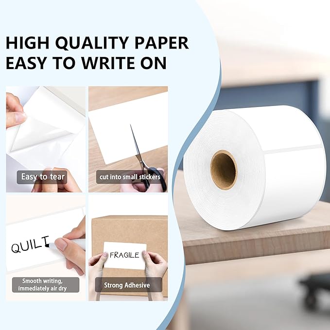 PARLAIM 3 X 5 Inch 4Rolls/1000 Per Rectangle Inventory Color Coding Labels - Image 3