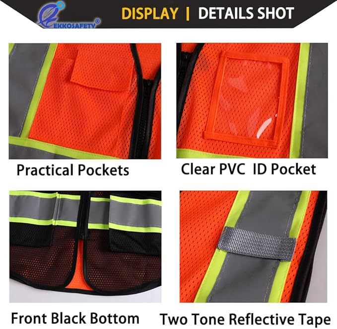 Safety Vest for Men Women Reflective - Image 6