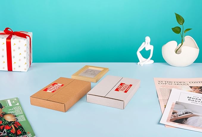 50 Pack 9x6x1.3 inch Corrugated Cardboard Boxes - Image 8