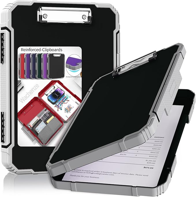 Thicker Clipboard with Storage, Internal Pen Pouch Included, A4 / Letter Size by Unknown