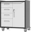 Metal Garage Storage Cabinet on Wheels, Lockable Rolling Tool Cabinet by EKJOfficials