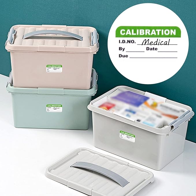 300 Pack 0.5" x 1" Self Laminating Calibration Labels - Image 7