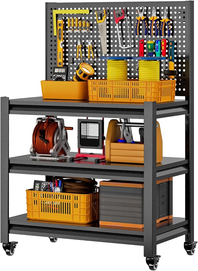 Metal Garage Shelving Unit by Unknown
