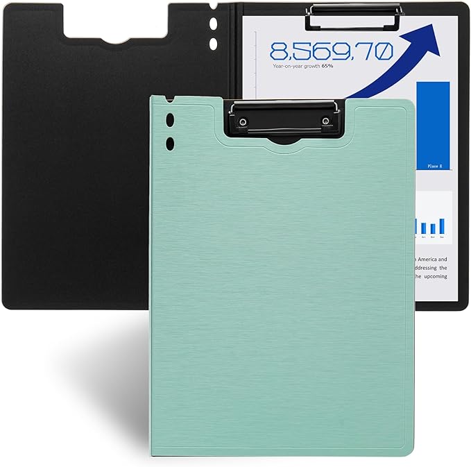 Y YOMA Clipboard Folder, A4 Foldable Plastic Clipboard by YYOMA