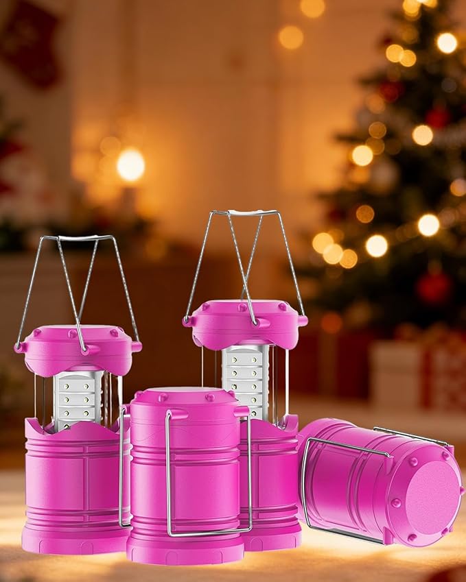 Lichamp 4 Pack LED Camping Lanterns, Battery Powered Camping Lights LED - Image 2