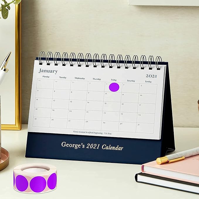 SHYGO® 1“ Purple Circle Dot Stickers Color Coding Labels - Image 4