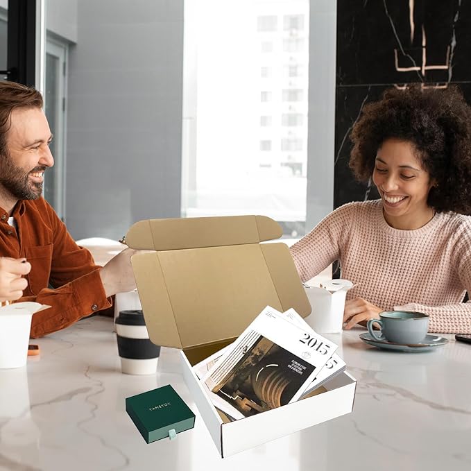 11x10x3 Inches White Shipping Boxes Set of 25，Cardboard Boxes Recyclable - Image 6
