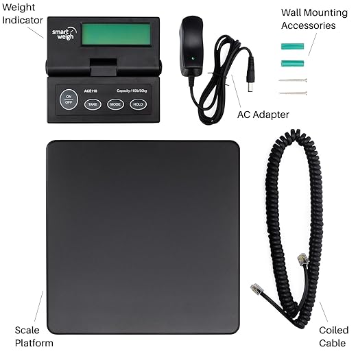 Smart Weigh Digital Shipping and Postal Weight Scale, 110 lbs x 0.1 oz - Image 2