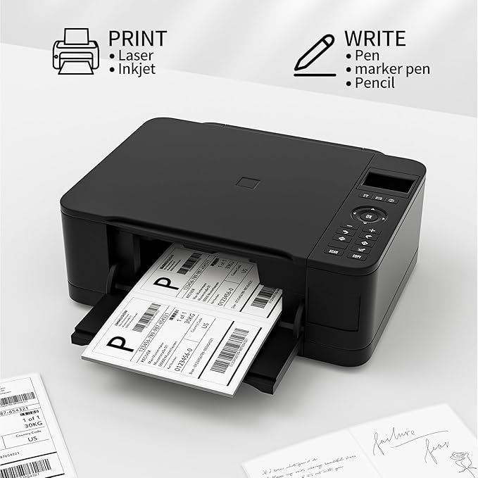 Coopaty Half Sheet Shipping Labels 8.5" x 5.5" Sticker Labels - Image 5